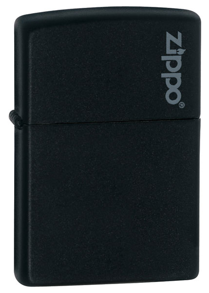 Zapalovač Zippo Black Matte w/Zippo Logo 218ZL