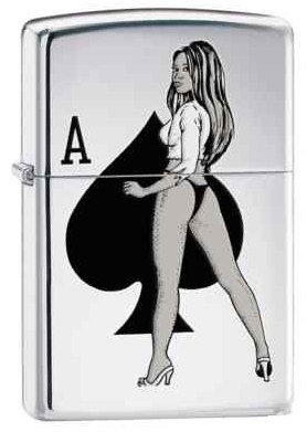 Zapalovač Zippo Ace of Spades - Woman No. 5193