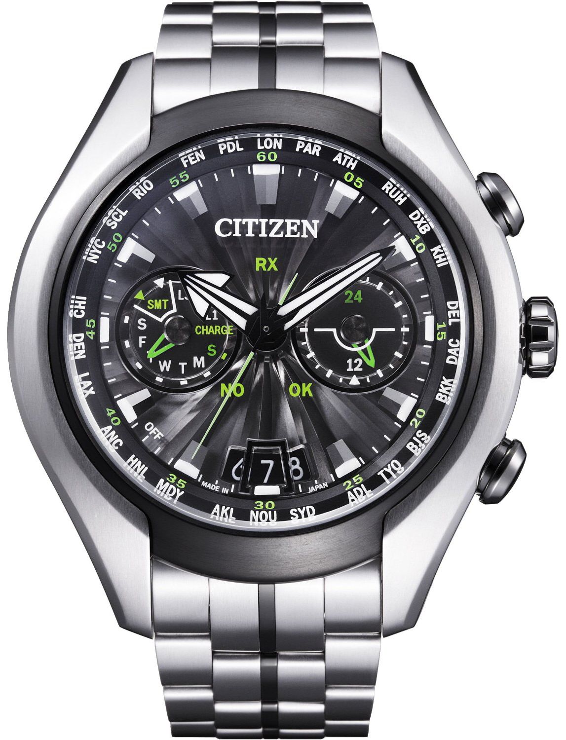 citizen eco drive gps satellite wave