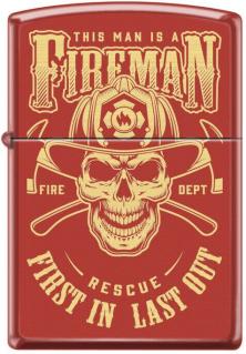 Zapalovač Zippo Fireman Skull 3363
