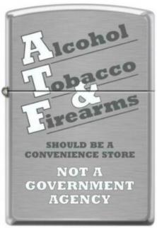 Zapalovač Zippo Alcohol, Tobacco and Firearms 4371