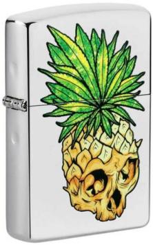 Zapalovač Zippo Leaf Cannabis Skull 49241