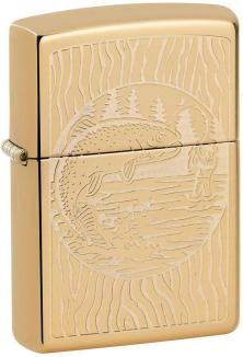 Zapalovač Zippo Fisherman Brass 24013