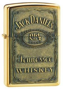 Zapalovač Zippo Jack Daniels® Label - Brass Emblem 24146