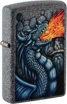 Zapalovač Zippo Fiery Dragon Design Iron Stone 49776