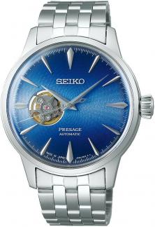 Hodinky Seiko SSA439J1 Presage Automatic Open Heart Cocktail Time Blue Acapulco