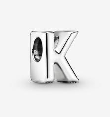 Korálek Pandora Letter K Alphabet Charm 797465