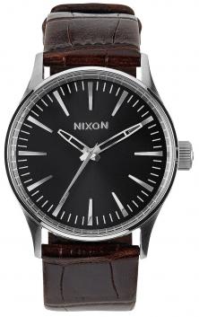 Hodinky Nixon Sentry 38 Leather Brown Gator A377 1887