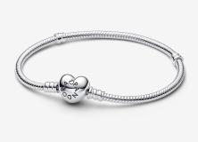 Náramek Pandora Moments Heart & Snake 590719-18