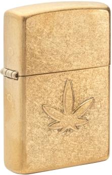 Zapalovač Zippo Stamped Leaf Cannabis 49569