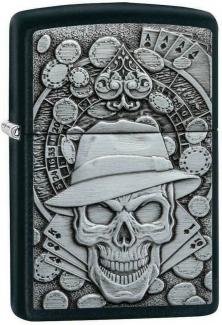 Zapalovač Zippo Gambling Skull 49183