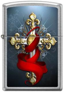 Zapalovač Zippo Cross With Ribbon 3444