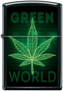 Zapalovač Zippo Cannabis Green World 2418