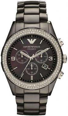 Hodinky Emporio Armani AR1455 Cermamice Chronograph