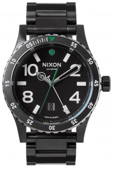 Hodinky Nixon Diplomat SS Black Silver Green A277 1421