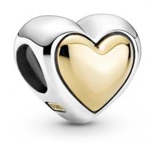 Korálek Pandora Golden Heart 799415C00