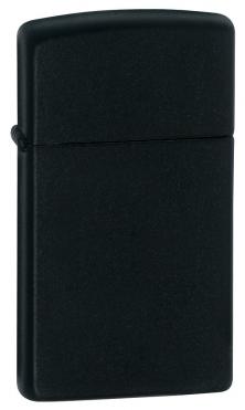 Zapalovač Zippo Black Matte Slim 26111