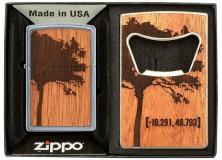 Zapalovač Zippo Woodchuck and Bottle Opener 49066