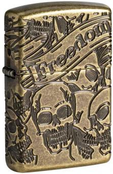 Zapalovač Zippo Freedom Skull Design 49035