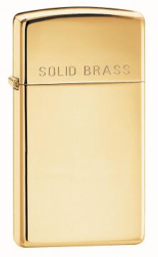 Zapalovač Zippo Solid Brass Slim 24067