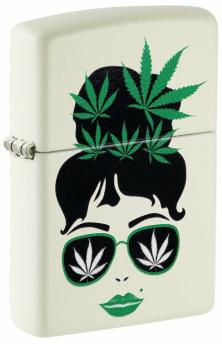 Zapalovač Zippo Cannabis Sunglasses Glows in the Dark 49837