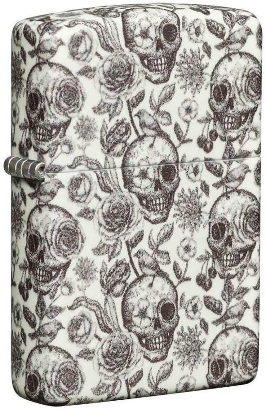 Zapalovač Zippo Skeleton Design Glow in The Dark 26969