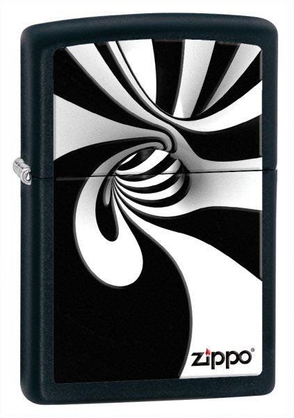 Zapalovač Zippo Spiral Black and White 26452