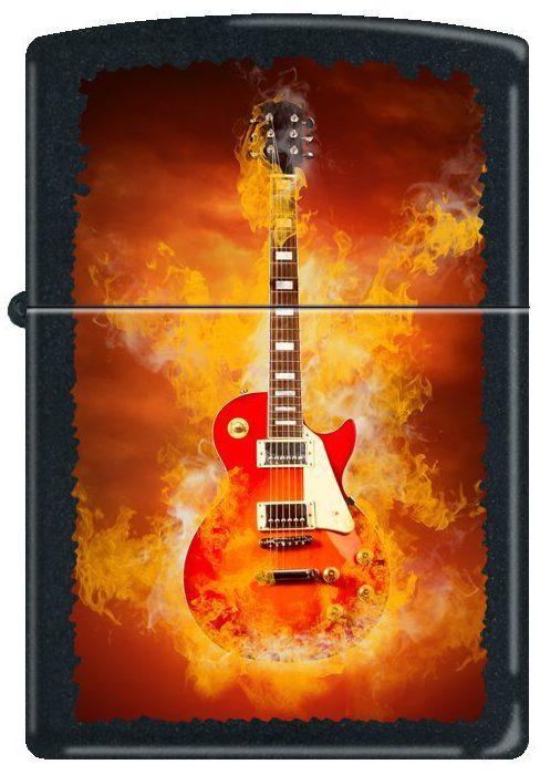 Zapalovač Zippo Flaming Guitar 0232