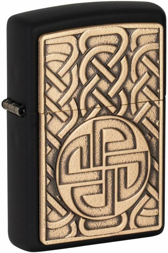 Zapalovač Zippo Norse Antique Brass Emblem 49538