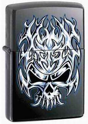 Zapalovač Zippo Flaming Skull 7058