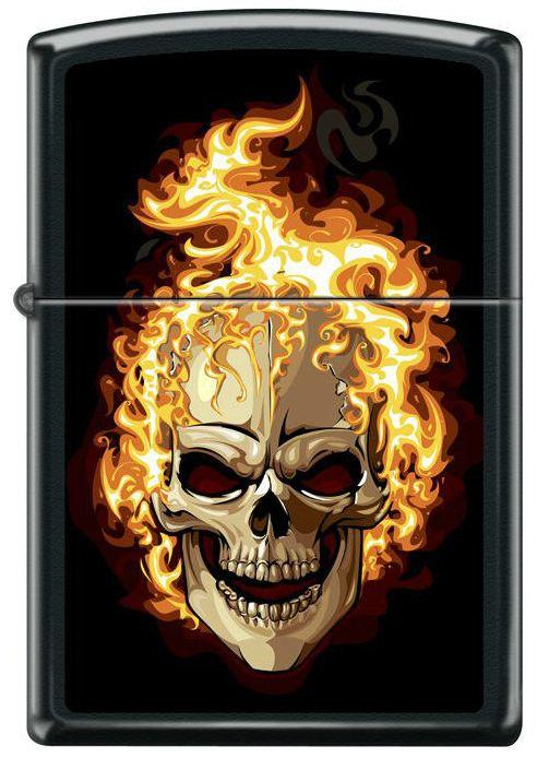 Zapalovač Zippo Burning Skull 6114