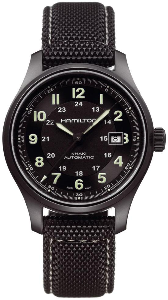 Hodinky Hamilton Field Titanium Auto H70575733 