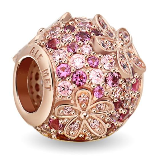 Korálek Pandora Pink Pavé Daisy Flower 788797C01