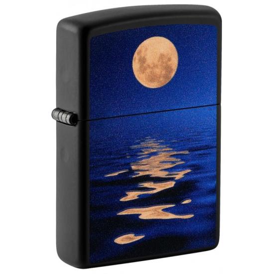 Zapalovač Zippo Full Moon Design Black Light 49810