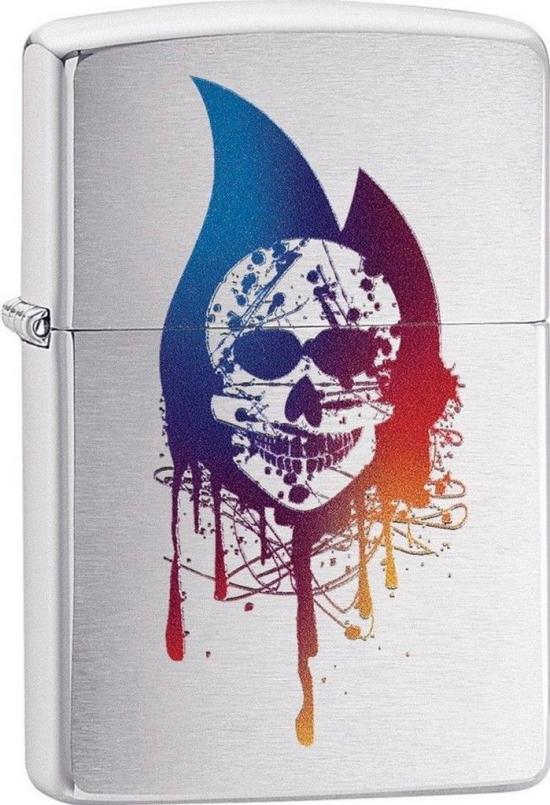 Zapalovač Zippo Skull Flame 29721