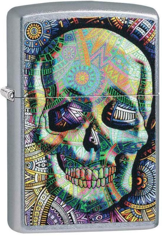 Zapalovač Zippo Geometric Skull 49140