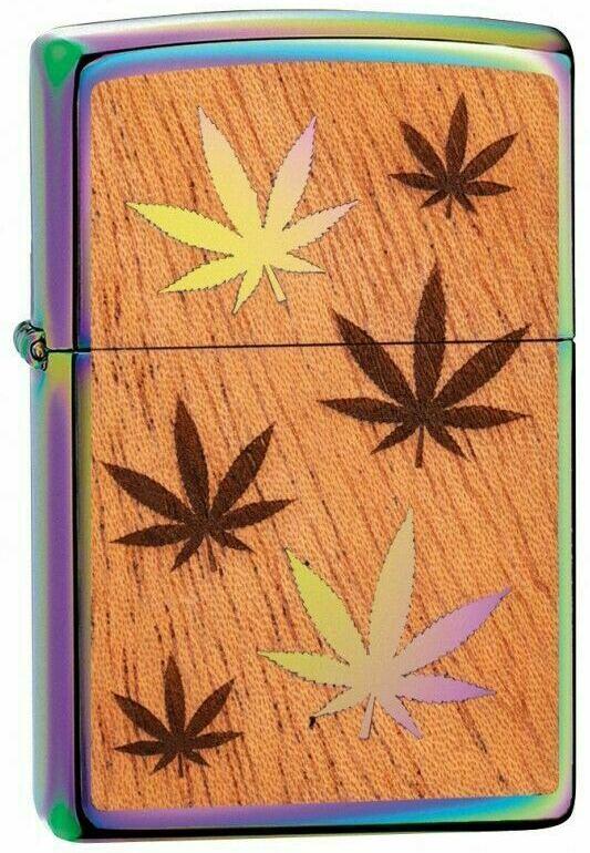 Zapalovač Zippo Cannabis Leaf Woodchuck 26887