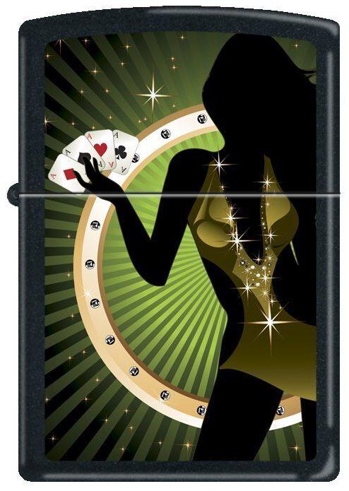 Zapalovač Zippo Poker Lady 9804