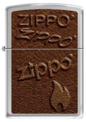 Zapalovač Zippo Imitation Leather Logo 9834