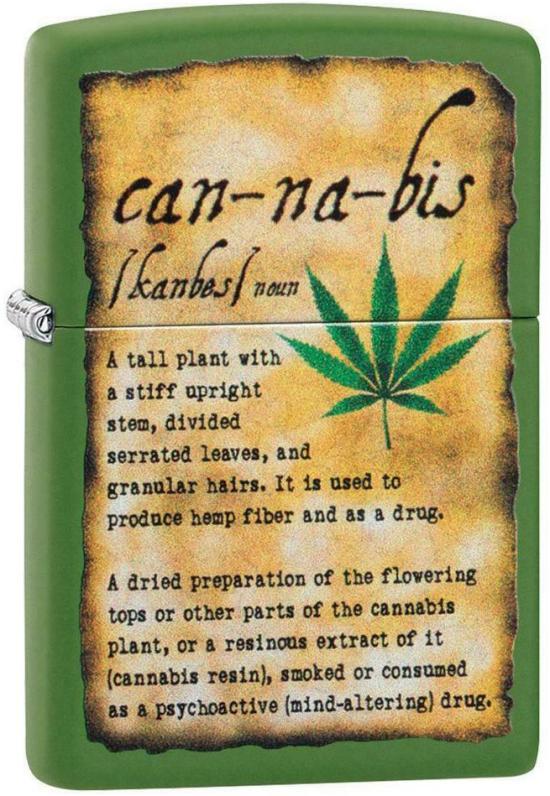 Zapalovač Zippo Cannabis 49119