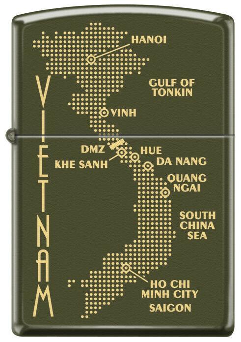 Zapalovač Zippo Vietnam Dot Map 0585