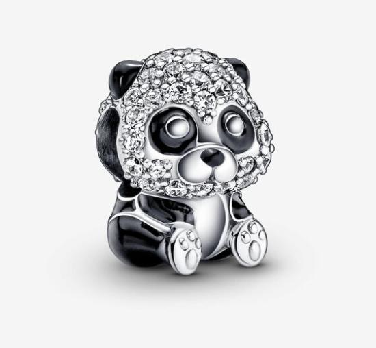 Korálek Pandora Sparkling Cute Panda 790771C01