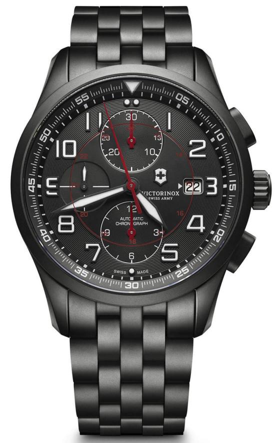 Hodinky Victorinox Airboss Automatic Chronograph Black Edition 241741