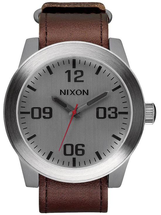 Hodinky Nixon Corporal Silver Brown A243 1113