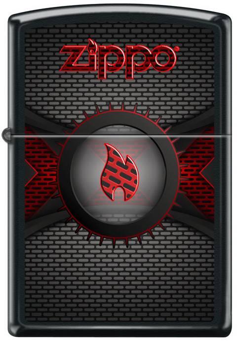 Zapalovač Zippo Red Metallic Flame Zippo 3728