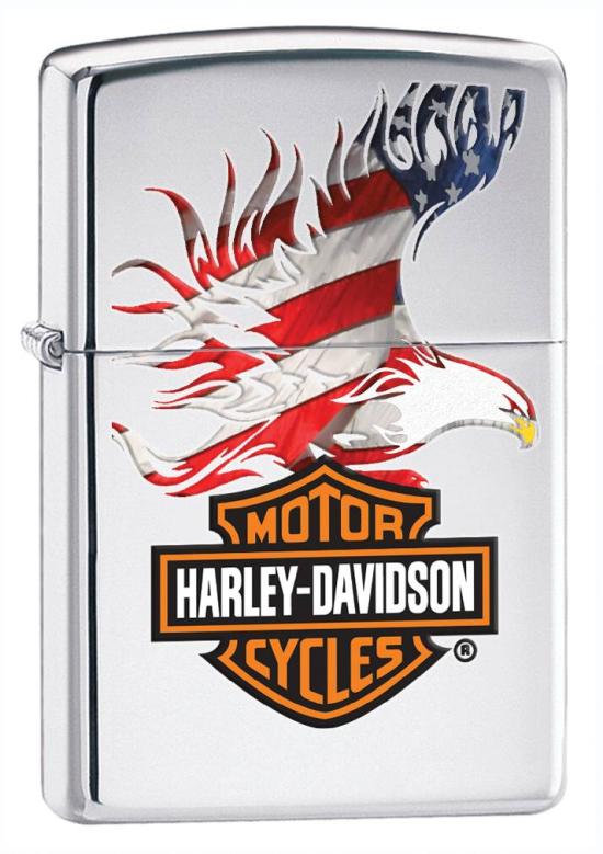 Zapalovač Zippo Harley Davidson American Flag 22757