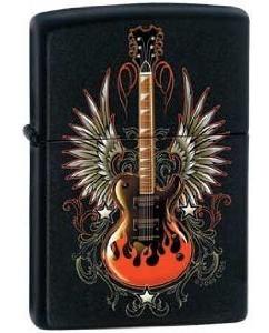 Zapalovač Zippo Trevco - Winged Guitar 0411