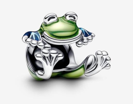 Korálek Pandora Climbing Frog 793342C01