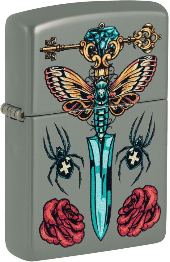 Zapalovač Zippo Gothic Dagger Spider Butterfly 49860