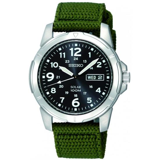 Hodinky Seiko SNE095P2 Solar Military